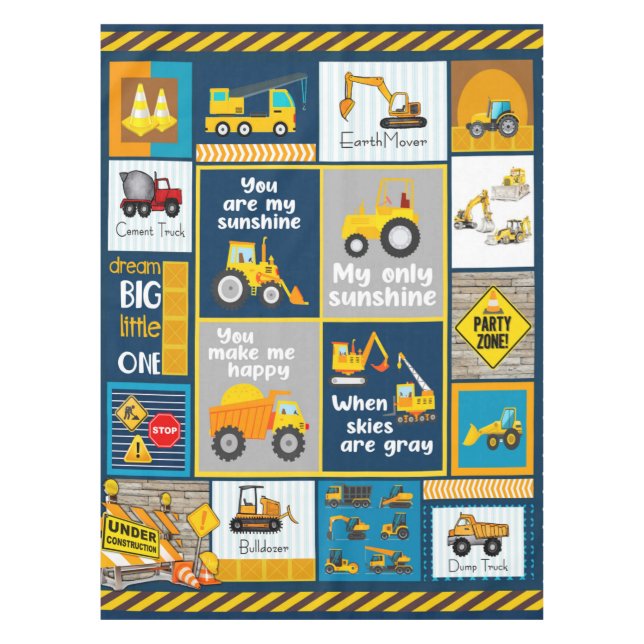 Nappe Couverture de construction, cadeaux de constructio (Devant)