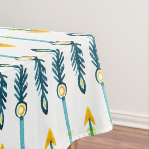 Nappe couverture de table chic jaune flèches