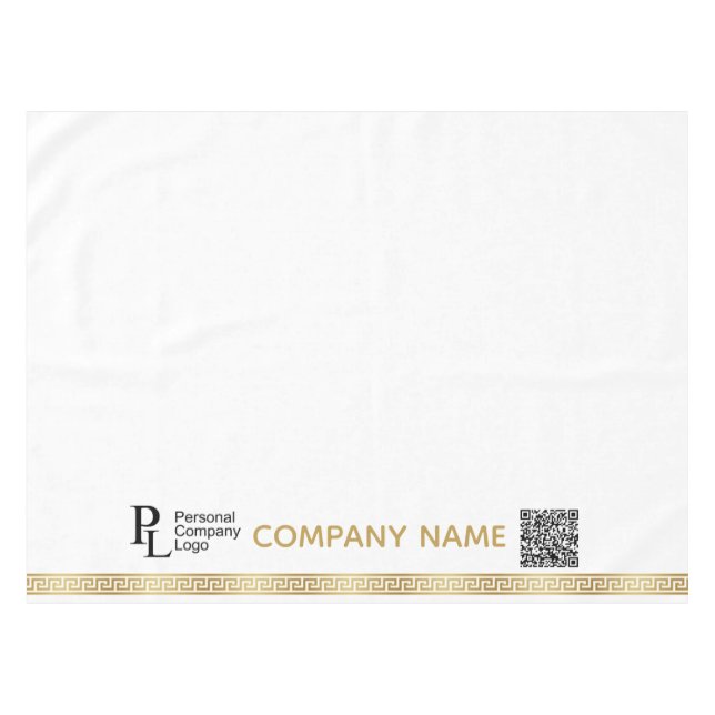 Nappe Couverture de table personnalisée Logo d'entrepris (Devant (Horizontal))