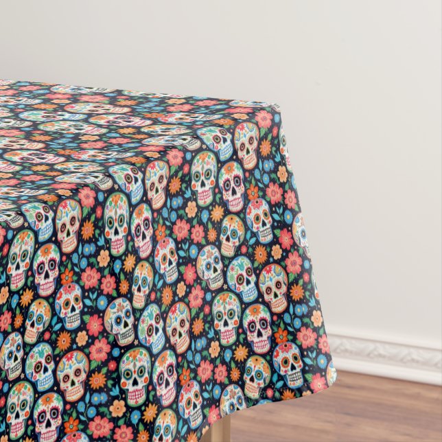 Nappe Crânes à sucre Dia de Los Muertos (In Situ)