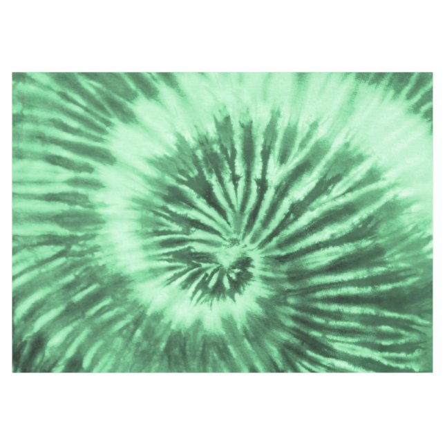 Nappe Cravate-Dye Spirale - Vert (Devant (Horizontal))