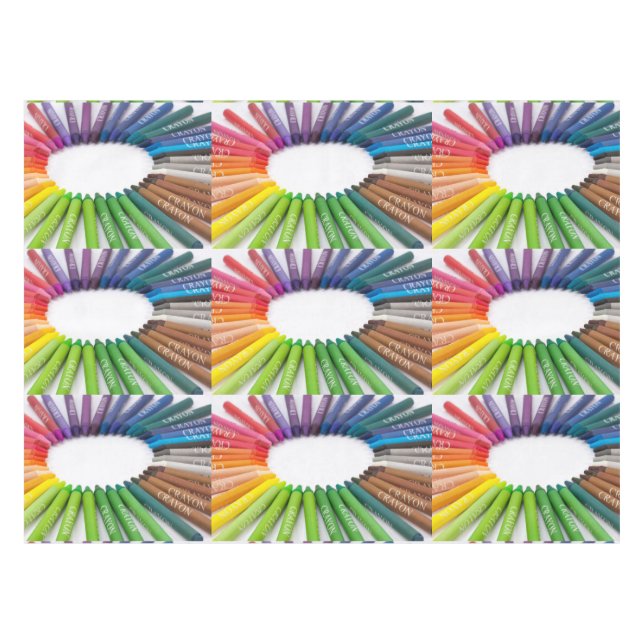 Nappe Crayons colorés de craie (Devant (Horizontal))