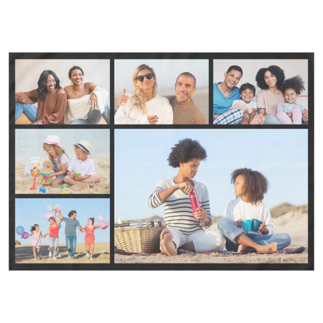 Nappe Créez votre propre collection photo de 6 personnes (Devant (Horizontal))