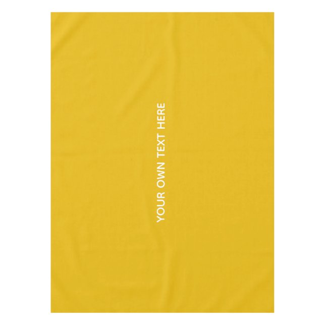 Nappe Créez Votre Propre Conception Personnalisée Jaune (Devant)