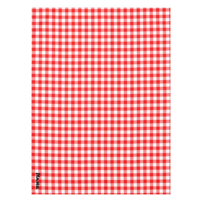 Nappe Créez Votre Propre Vichy Rouge (Devant)