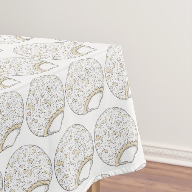 Nappe Crème Rempli Poudre Sucre Donut Doughnut Nourritur (In Situ)