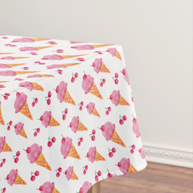 Nappe Crèmes glacées et cerises (In Situ)