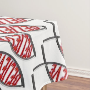 Nappe Croire le poisson - Rouge