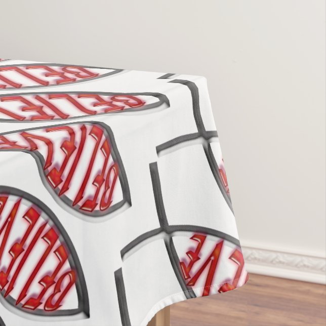 Nappe Croire le poisson - Rouge (In Situ)