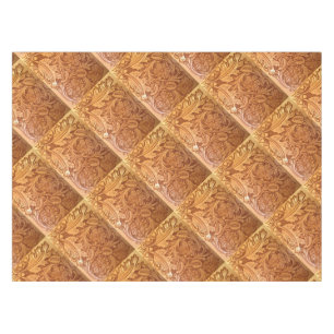 Nappe Cuir usiné brun rustique de pays occidental
