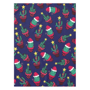 Nappe Cuisine Marine Décoré Cactus Arbre Lumières de Noë