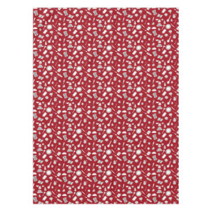 Nappe Cuisine rouge rétro