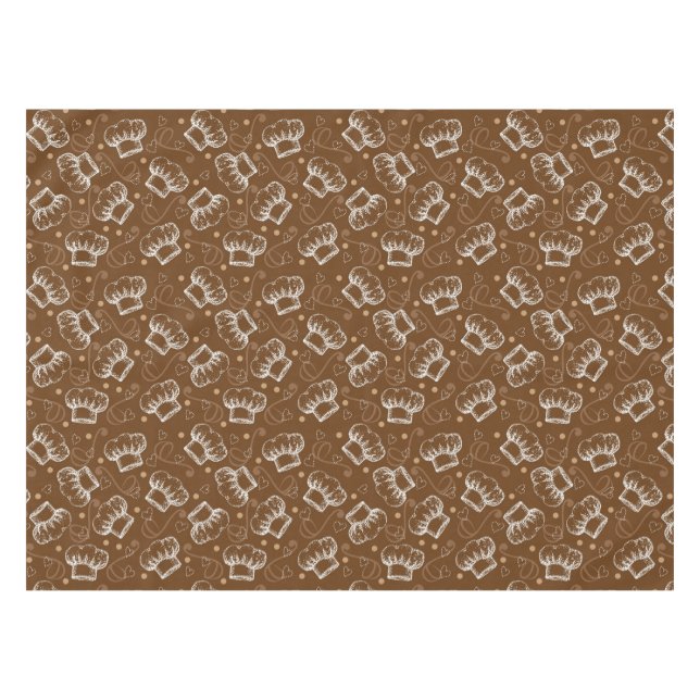 Nappe Cuisson du motif avec le casquette de chef (Devant (Horizontal))