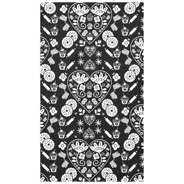 Nappe Cupcake Baking Folk Art (Devant)