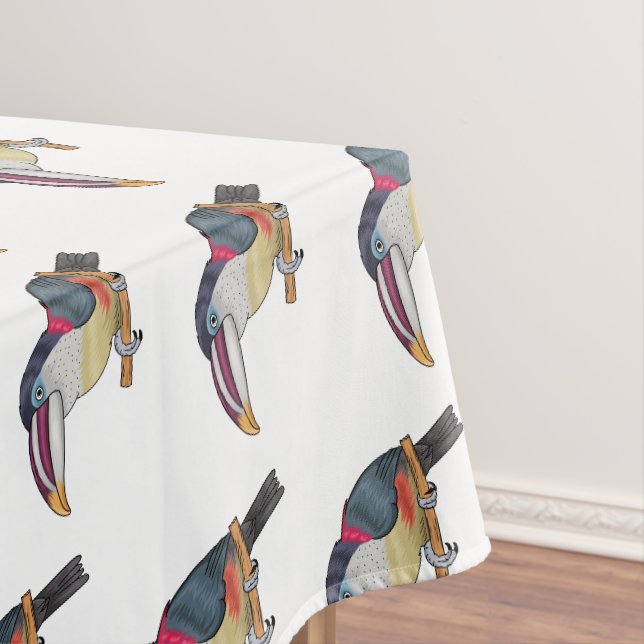 Nappe Curl crested aracari bird cartoon (In Situ)