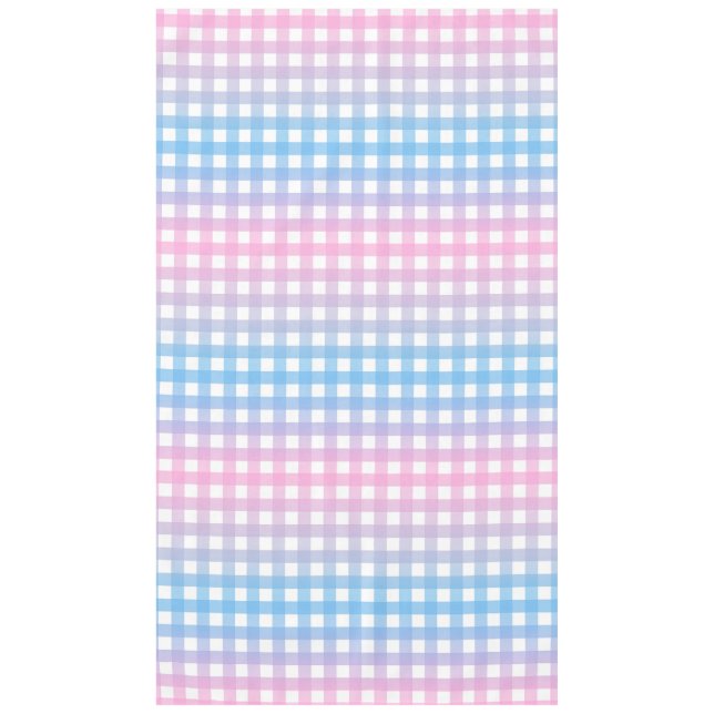 Nappe Cute bleu et rose En vichy plaid (Devant)