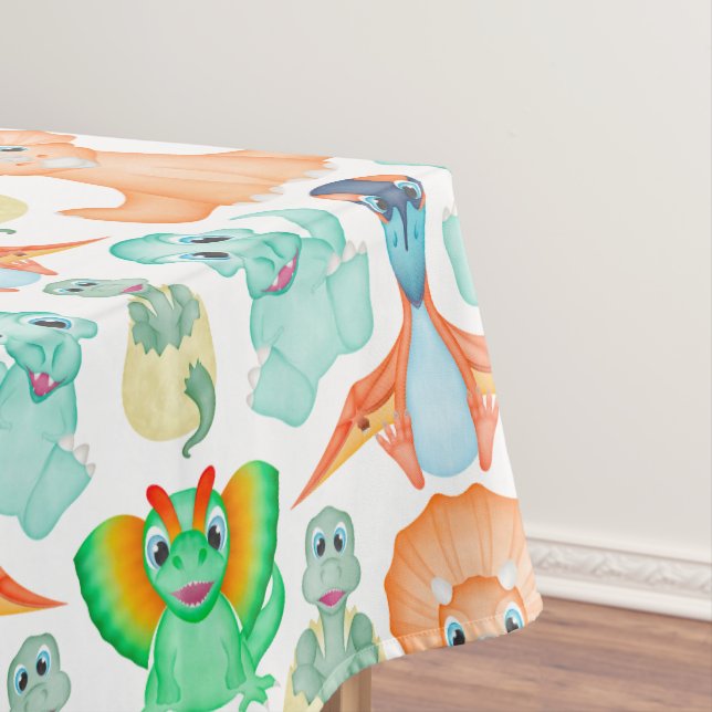 Nappe Cute Boys Aquarelle Jurassic Dinosaur (In Situ)