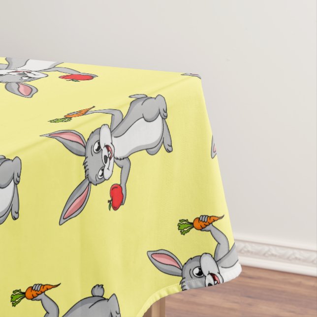 Nappe Cute bunny rabbit with vegetables (In Situ)