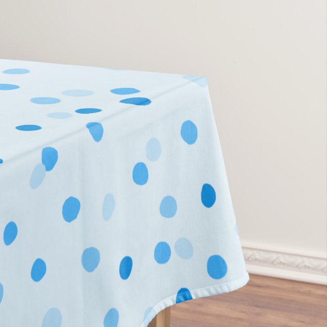 Nappe Cute Confetti Pois Motif en bleu (In Situ)