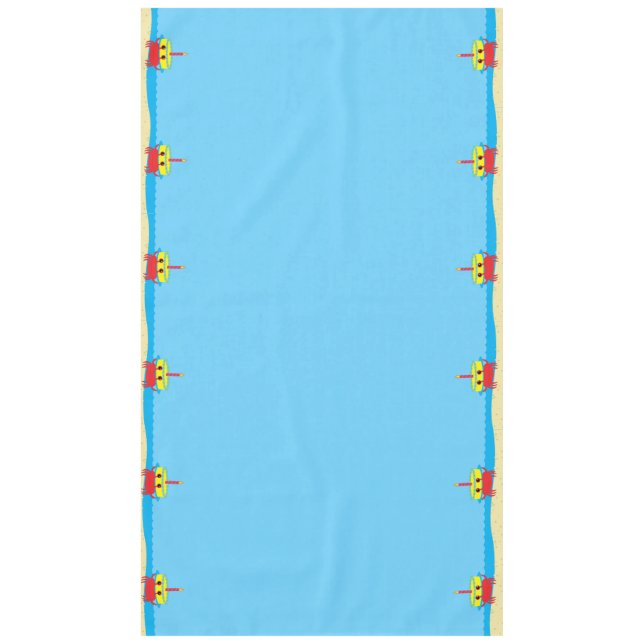 Nappe Cute Crab Beach 1er anniversaire (Devant)