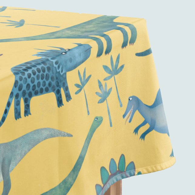 Nappe Cute Dinosaure préhistorique Motif Jaune (Créateur téléchargé)