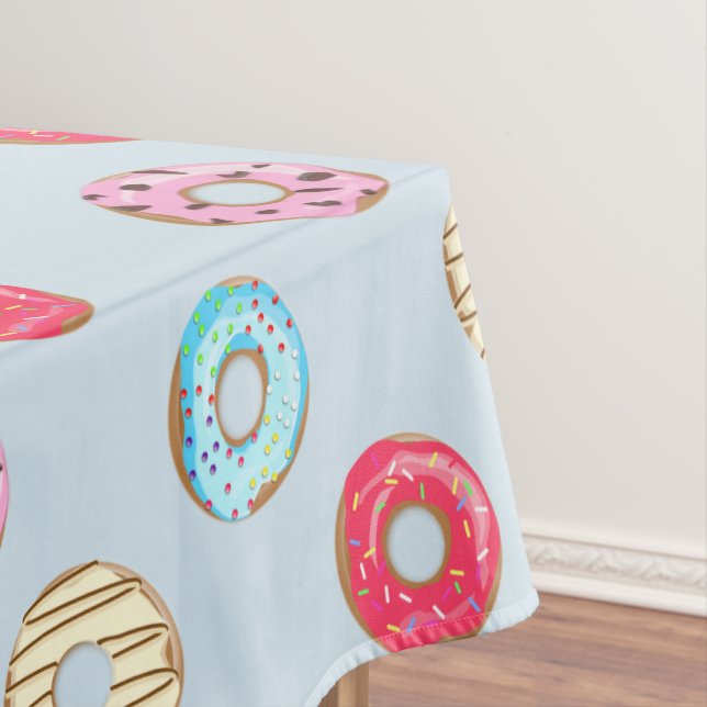 Nappe Cute Glazed Doughnut Pattern Light Blue (In Situ)