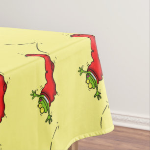 Nappe Cute grenouille dans une chaussette rouge saut de