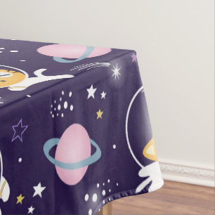 Nappe Cute Kitty Chat Astronauts Motif