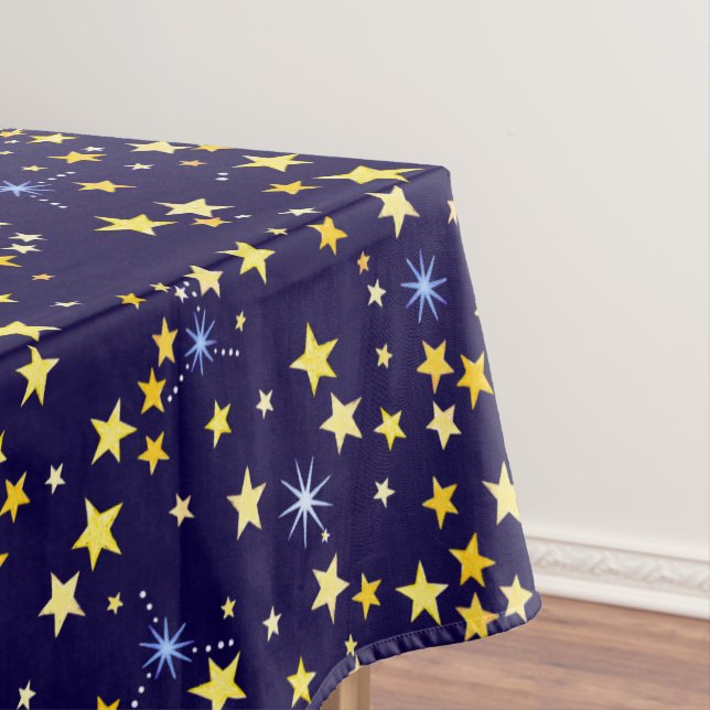 Nappe Cute Navy Blue Celestin Motif Amusant Lovely Star (In Situ)