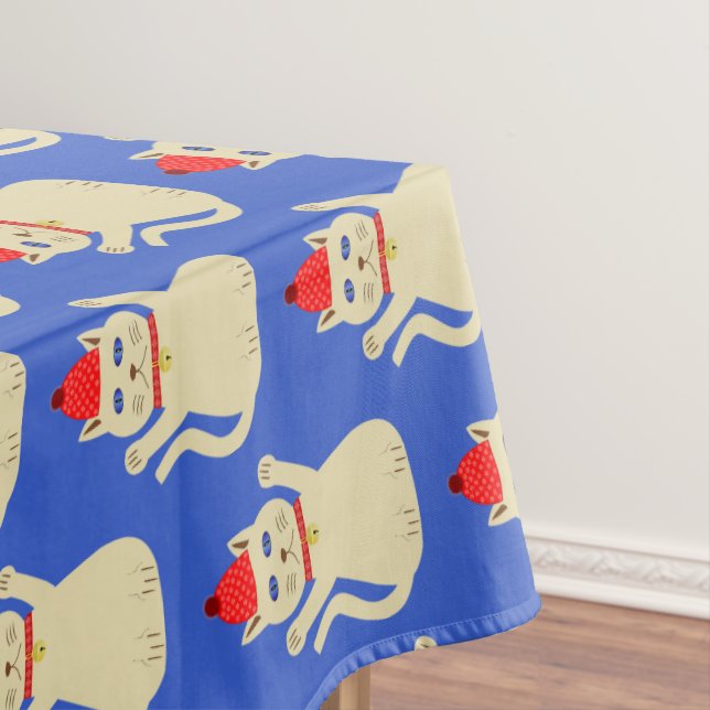 Nappe Cute Noël Chat Motif (In Situ)