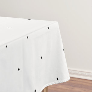 Nappe Cute Noir blanc minuscule pois élégant motif