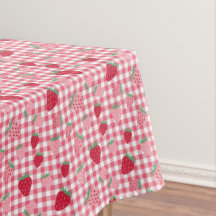 Cute rose rouge fraise Plaid Motif