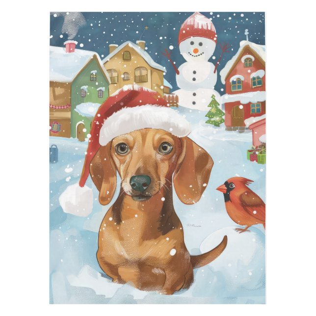 Nappe Dachshund Winter Wonderland Christmas Joy (Devant)