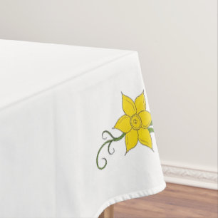 Nappe Daffodiles Jaunes Gallois Gallois Fleurs florales 