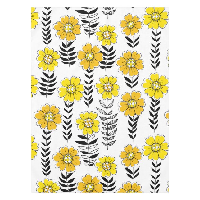 Nappe Daisy dooda en jaune et noir (Devant)
