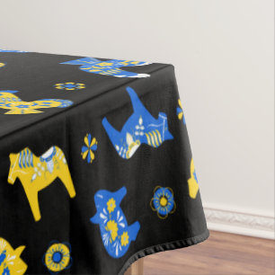 Nappe Dala folklorique suédois Animaux de ferme l bleu e
