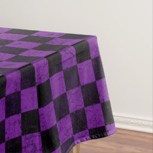 Nappe Damas rustiques, violet et noir