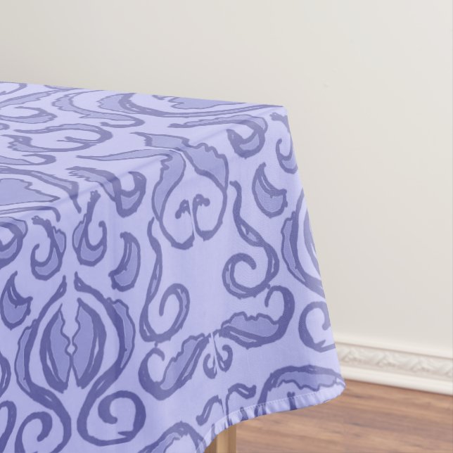 Nappe Damask Old World Veri Peri Tonal Tablecloth (In Situ)