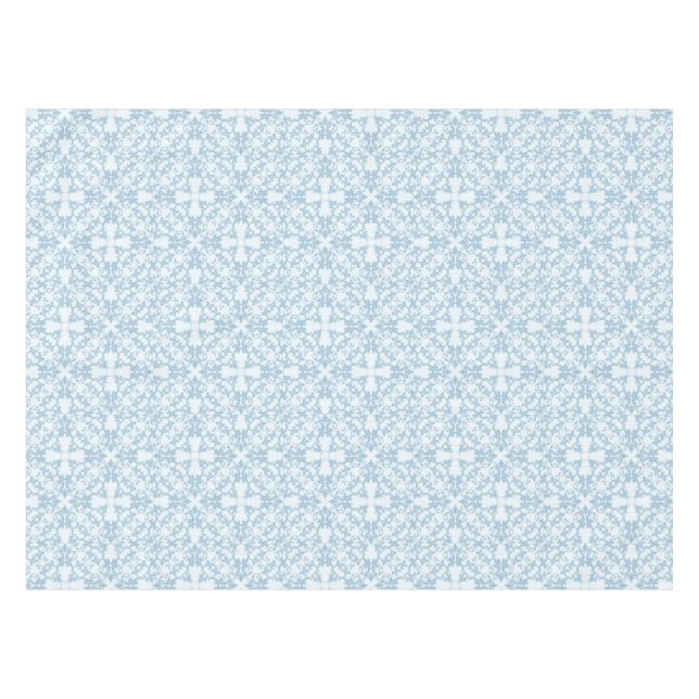 Nappe Damassé bleu-clair (Devant (Horizontal))