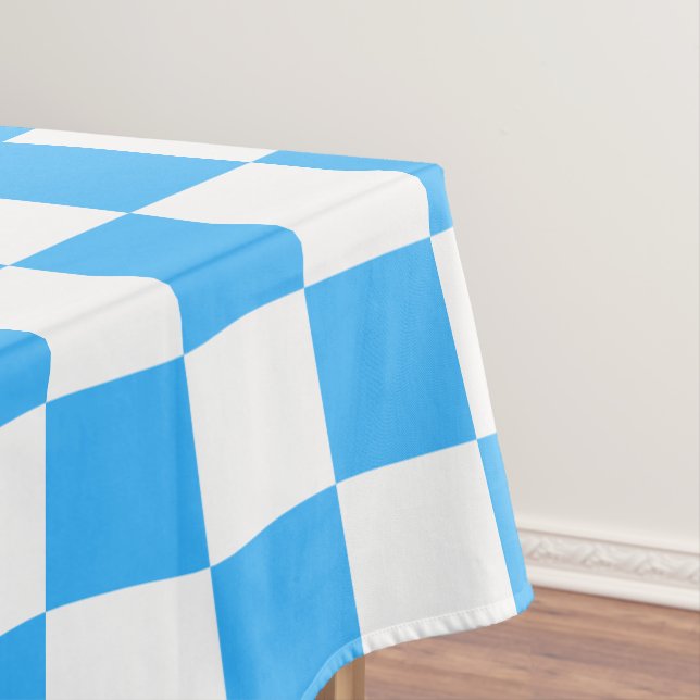 Nappe Damier bleu clair classique  (In Situ)