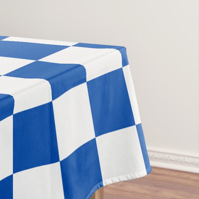 Nappe Damier bleu de cobalt classique (In Situ)