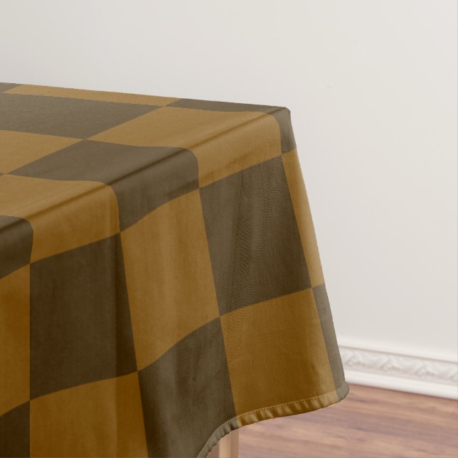 Nappe Damier Brun Clair et Foncé Sans Couture (In Situ)