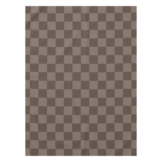 Nappe Damier élégant brun foncé (Devant)