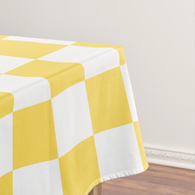 Nappe Damier jaune visuel classique  (In Situ)