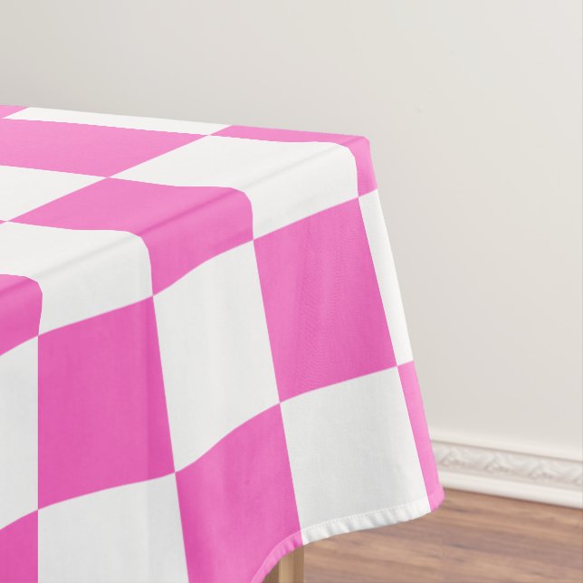 Nappe Damier rose visuel classique  (In Situ)