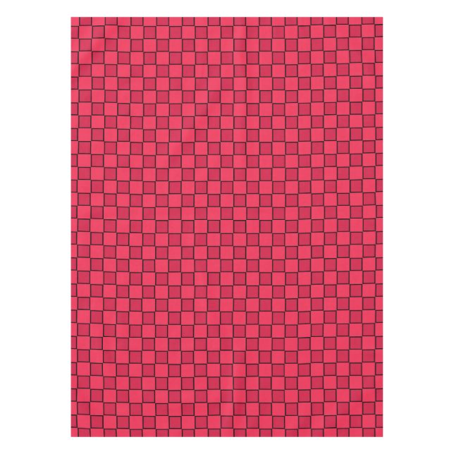 Nappe Damier rouge noir (Devant)