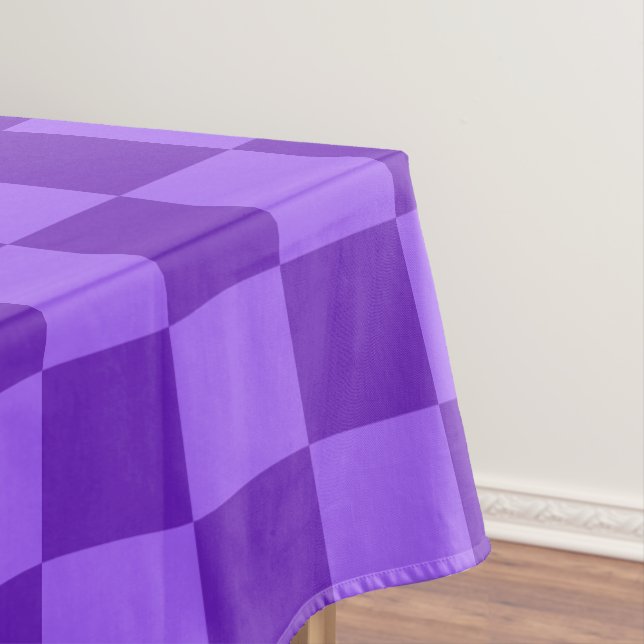 Nappe Damier Violet et Lavande Vif  (In Situ)