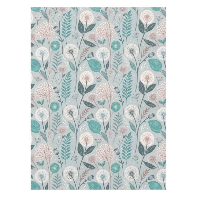 Nappe Dandelion Whimsical & Floral Folk Art Seamless (2) (Devant)