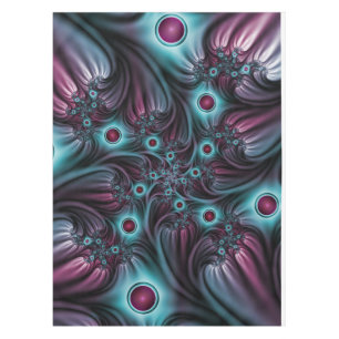 Nappe Dans la profondeur Bleu rose Abstrait Fractal Art