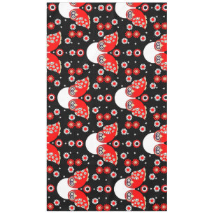 Nappe d'art populaire de Chouette scandinave